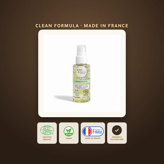 Organic Sweet Almond Care Oil – Certified Organic | Born to Bio Vichy – slide 6