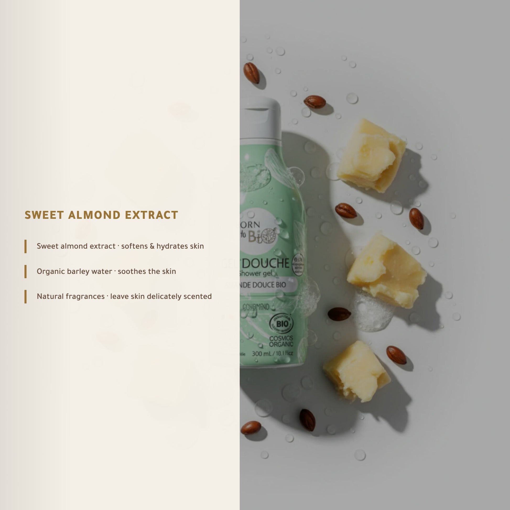 Organic Sweet Almond Shower Gel – Certified Organic | Born to Bio Vichy – slide 4