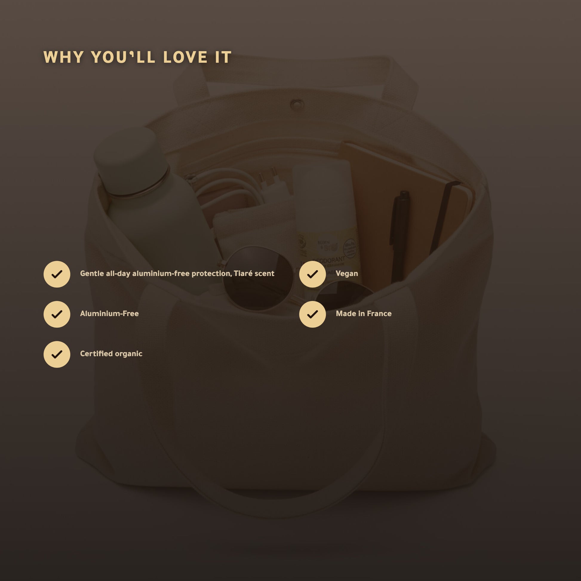 Organic Tiaré Deodorant – Made in Vichy, France | Born to Bio Vichy – slide 2