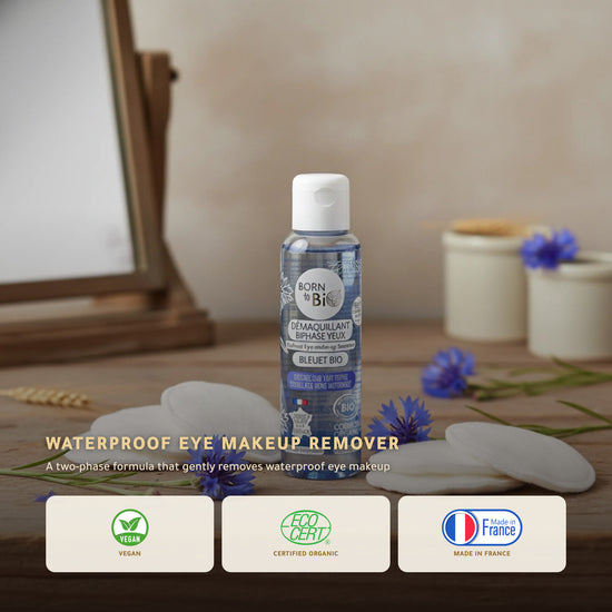 Certified Organic Waterproof Eye Makeup Remover - Born to Bio Vichy France – slide 1