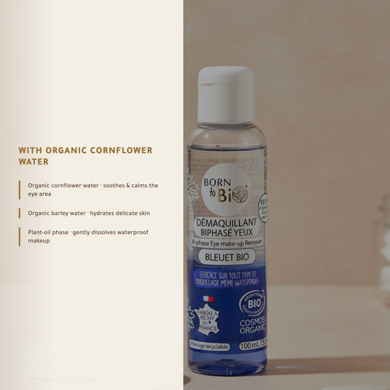 Certified Organic Waterproof Eye Makeup Remover - Born to Bio Vichy France – slide 4