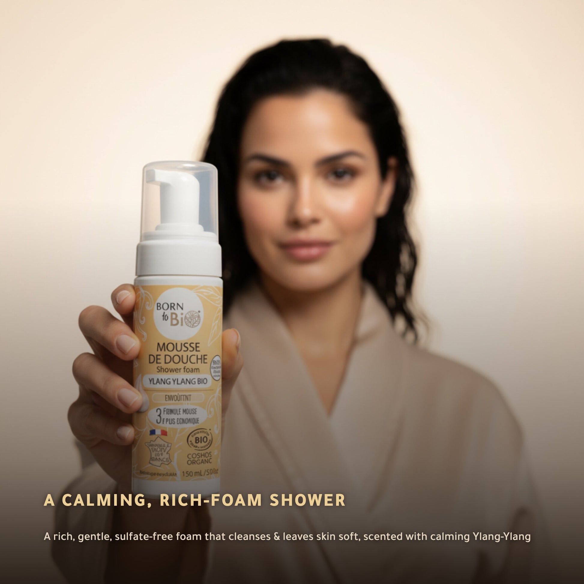 Organic Ylang-Ylang Shower Foam – Certified Organic | Born to Bio Vichy – slide 5