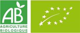 AB Agriculture Biologique and EU organic certification marks