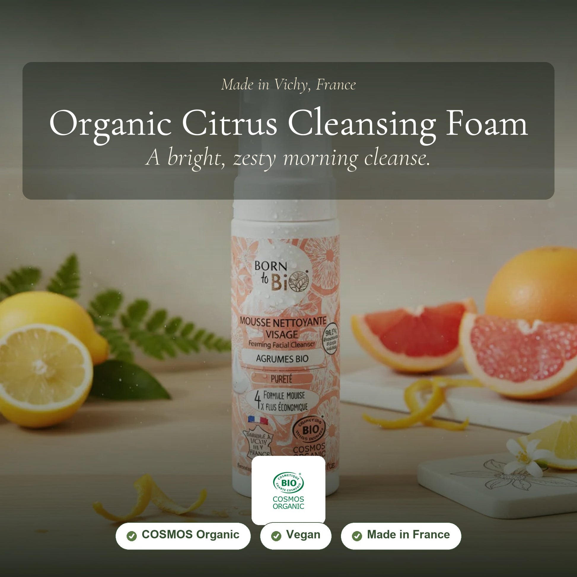 Organic Citrus Face Cleansing Foam – slide 1