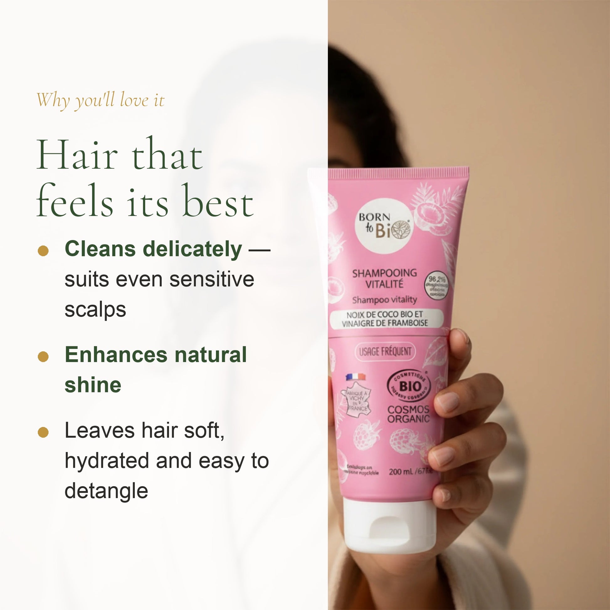 Organic Coconut & Raspberry Vinegar Shampoo – slide 2