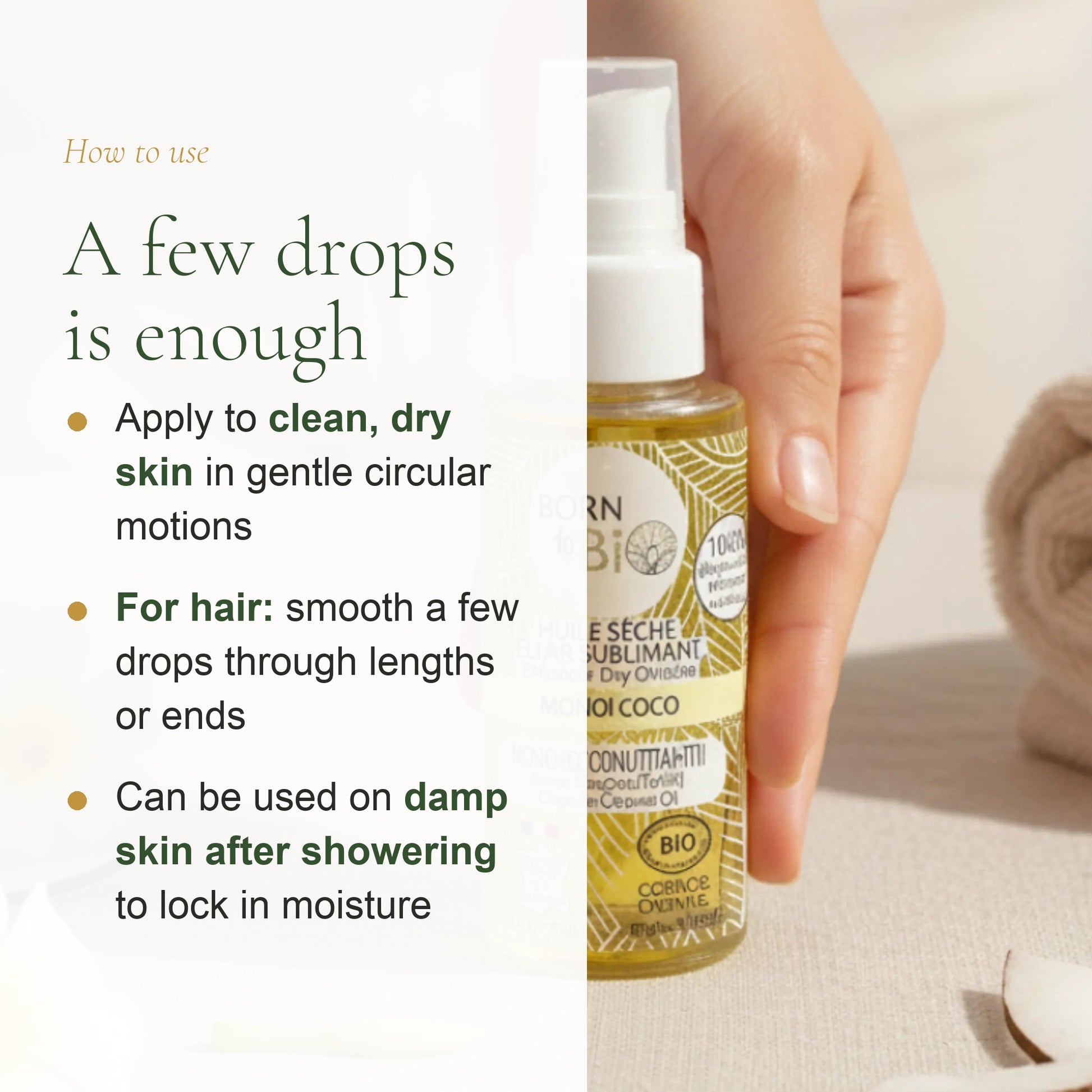 Organic Dry Oil – Sublime Monoï Coco Elixir – slide 6