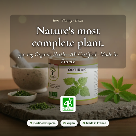 [EN] Organic Nettle Supplement Iron Vitality Detox – Urtica Dioica 750 mg – AB Certified Made in France | Pure n' Bio