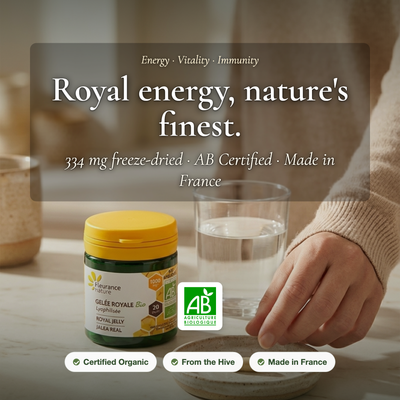 Freeze-Dried Organic Royal Jelly Supplement – Energy & Immunity, Made in France | Fleurance Nature