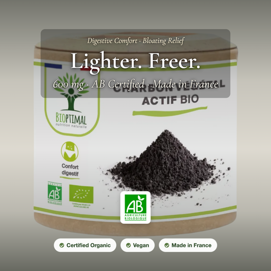 [EN] Activated Charcoal Supplement – Bloating Relief & Digestive Comfort – Organic Supplement Made in France | Pure n' Bio