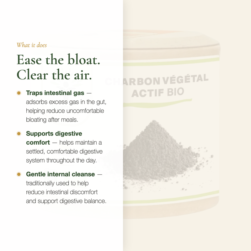 [EN] Activated Charcoal – Traps Intestinal Gas & Supports Digestive Comfort | Pure n' Bio