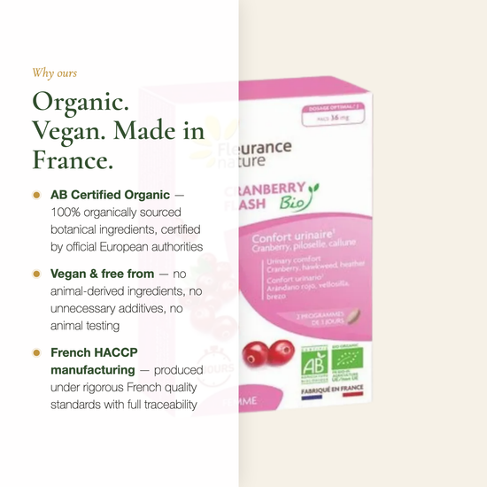 Organic Cranberry – Vegan No GMO Made in France French Supplement | Pure n' Bio