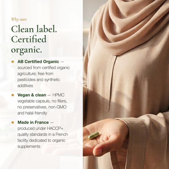 Organic Sage Supplement Vegan No GMO Made in France – Clean Label AB Certified | Pure n' Bio