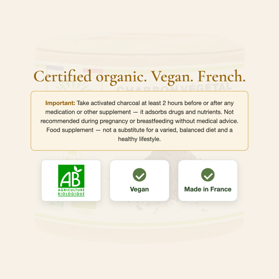 Activated Charcoal – AB Organic Certified Vegan French Supplement | Pure n' Bio
