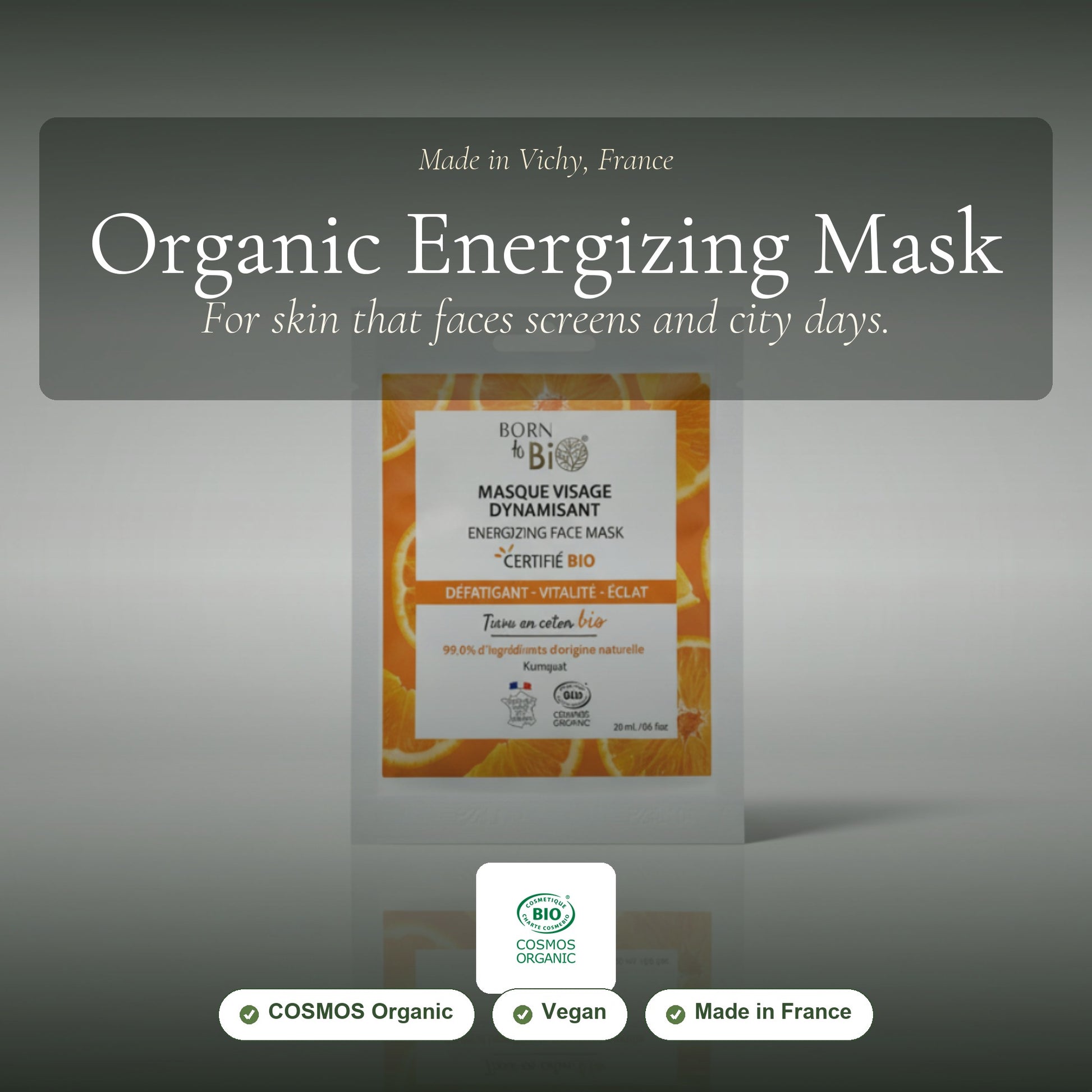 Organic Energizing Cotton Face Mask – slide 1