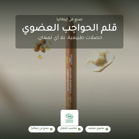 قلم حواجب عضوي – تركيبة فرنسية | بورن تو بيو فيشي – شريحة 1