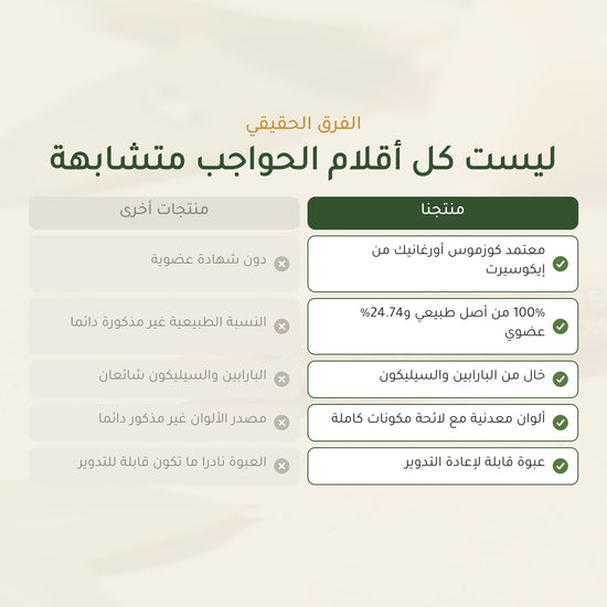 قلم حواجب عضوي – تركيبة فرنسية | بورن تو بيو فيشي – شريحة 5