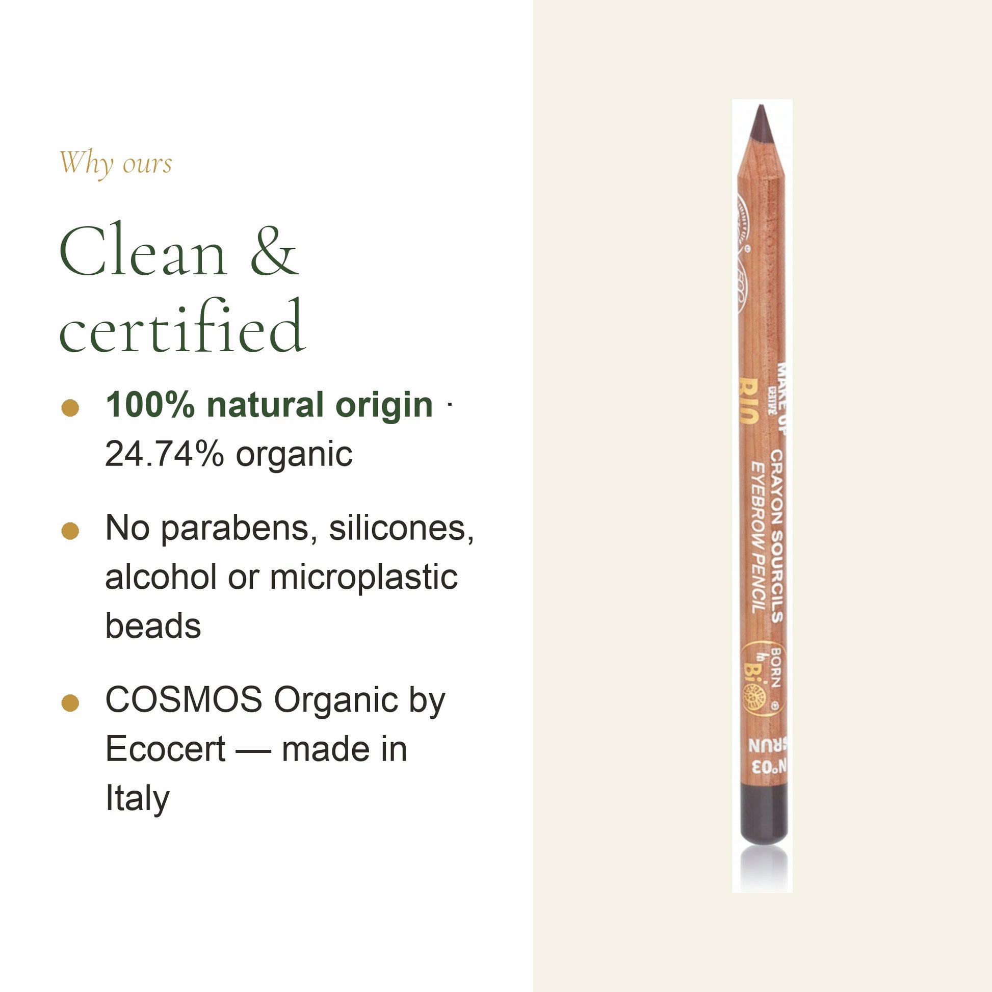 Organic Eyebrow Pencil – French Formula – slide 4