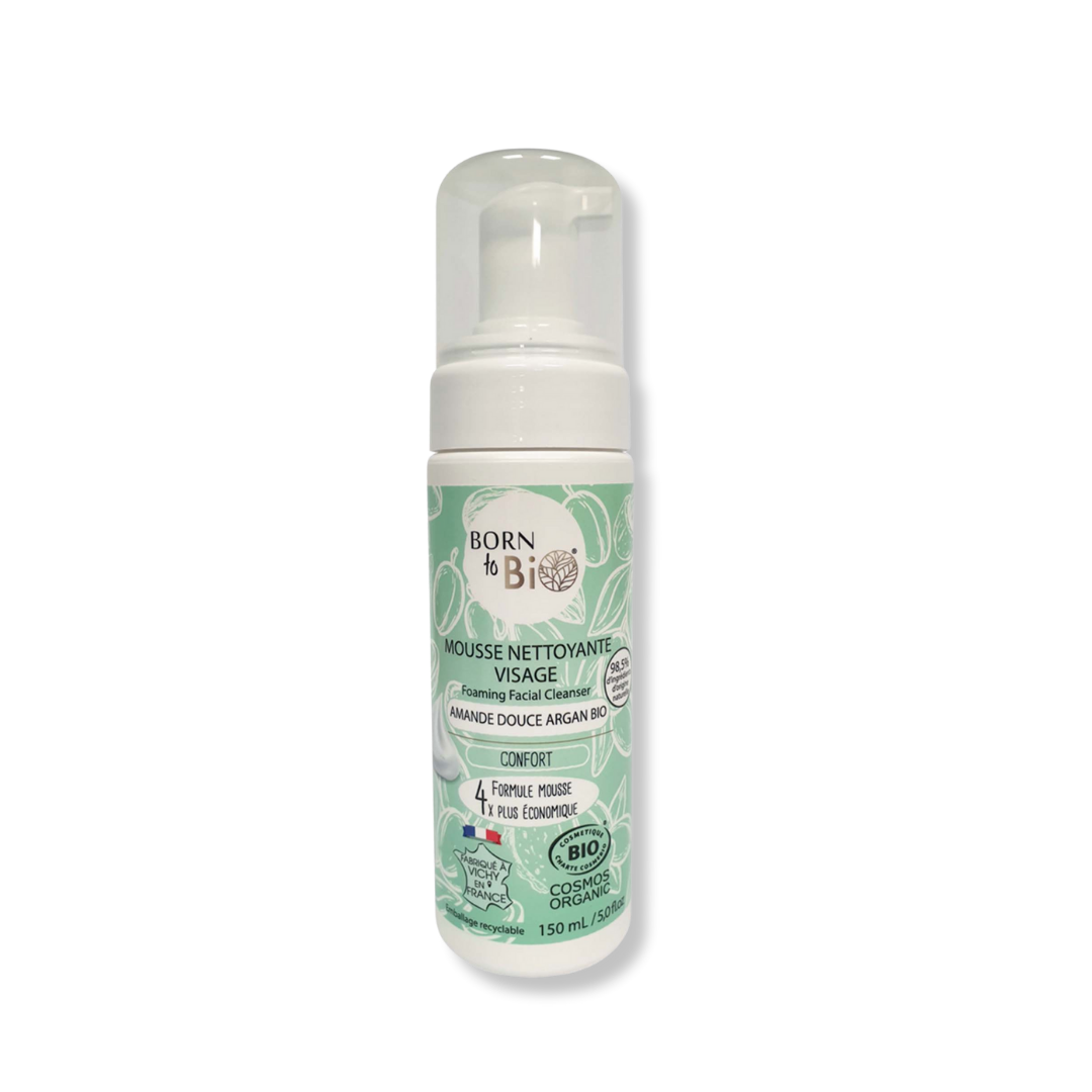 Argan Sweet Almond Face Organic Cleansing Foam - Pure n' Bio