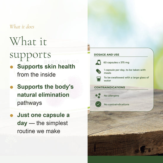 Organic Burdock Beauty Skin Food Supplement – slide 2