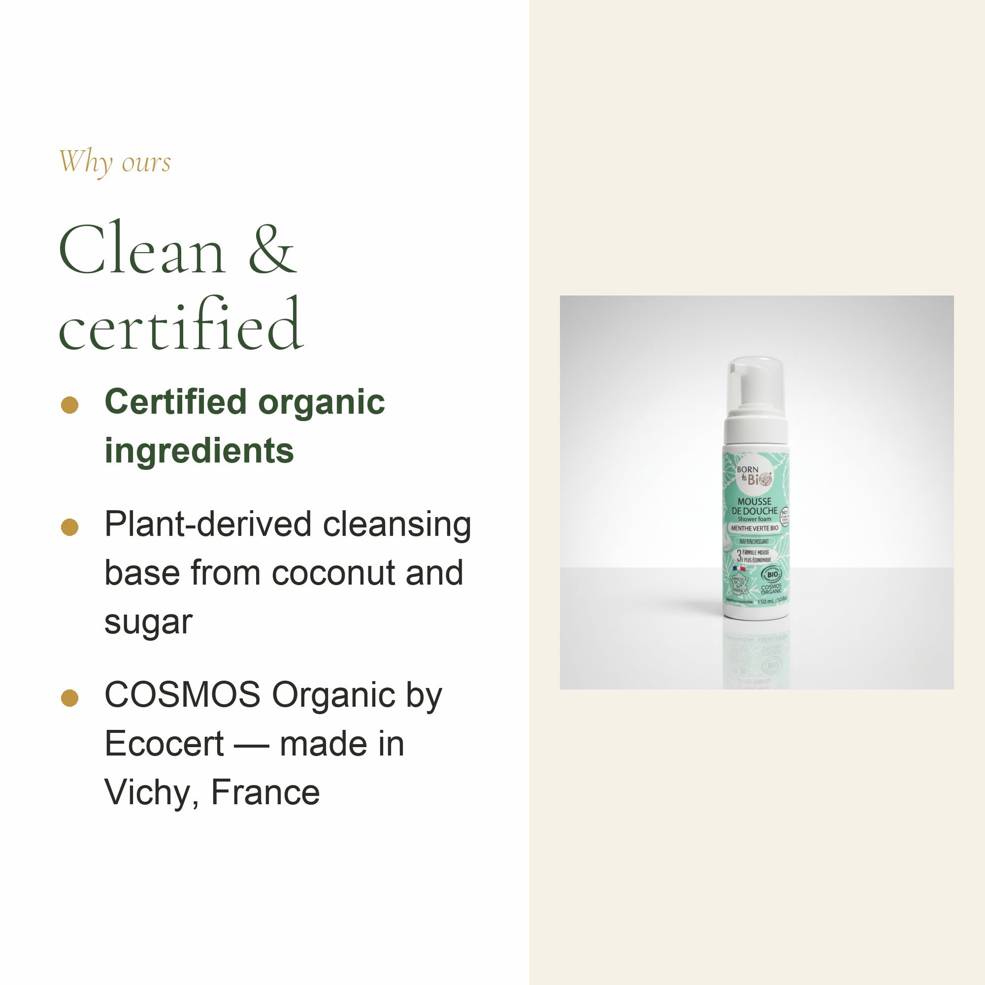 Organic Green Mint Shower Foam – slide 4