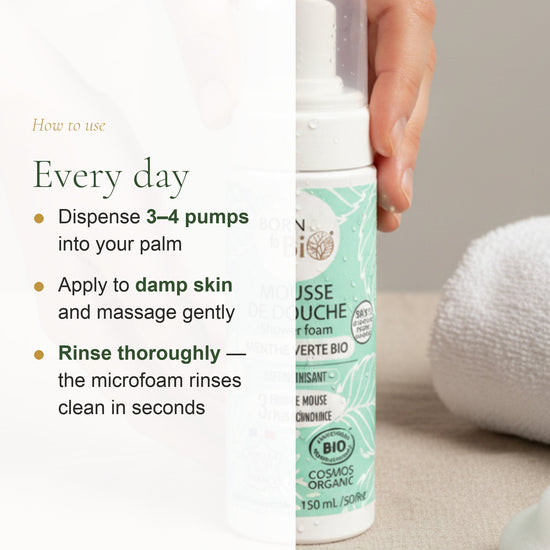 Organic Green Mint Shower Foam – slide 6