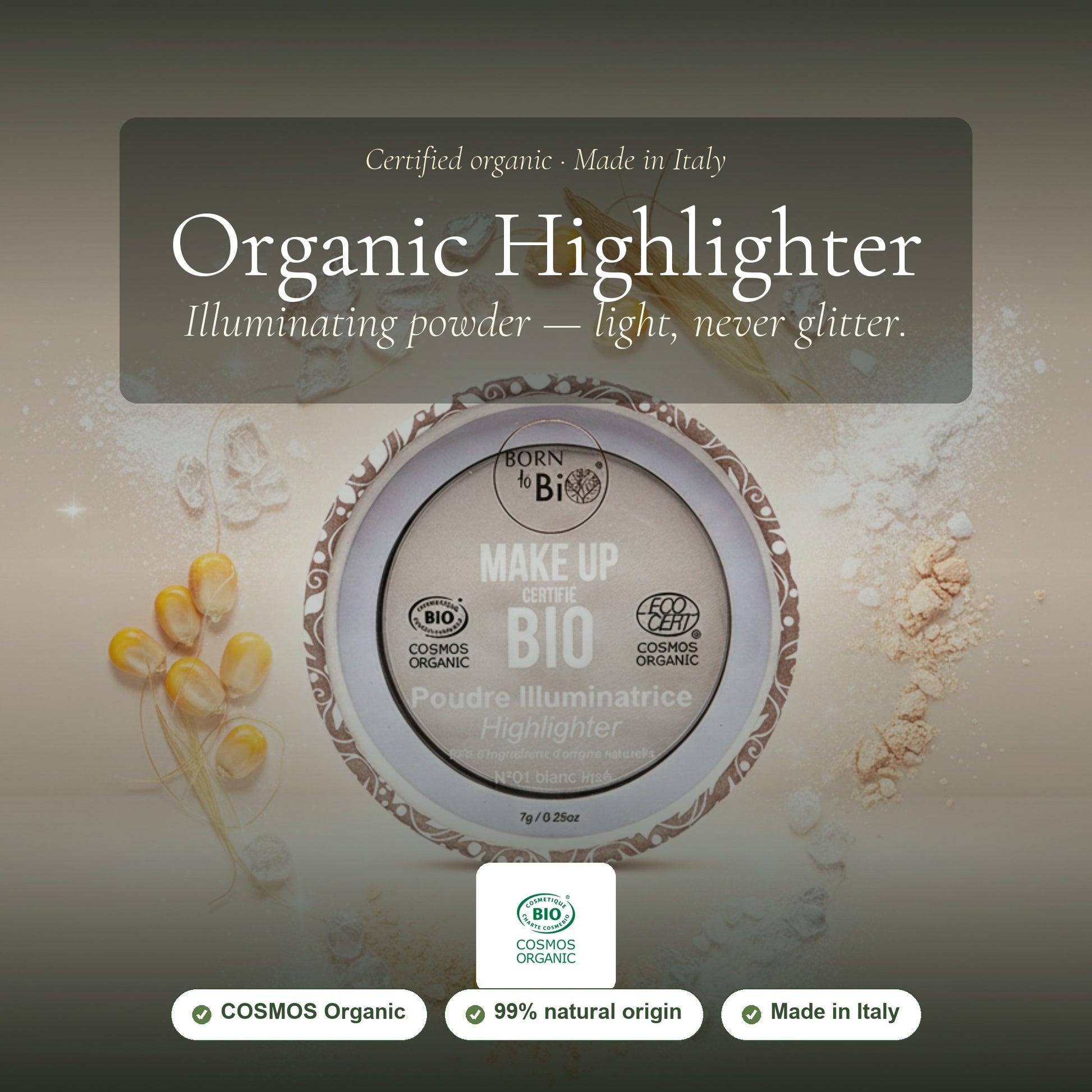 Organic Highlighter Powder – French Formula – slide 1
