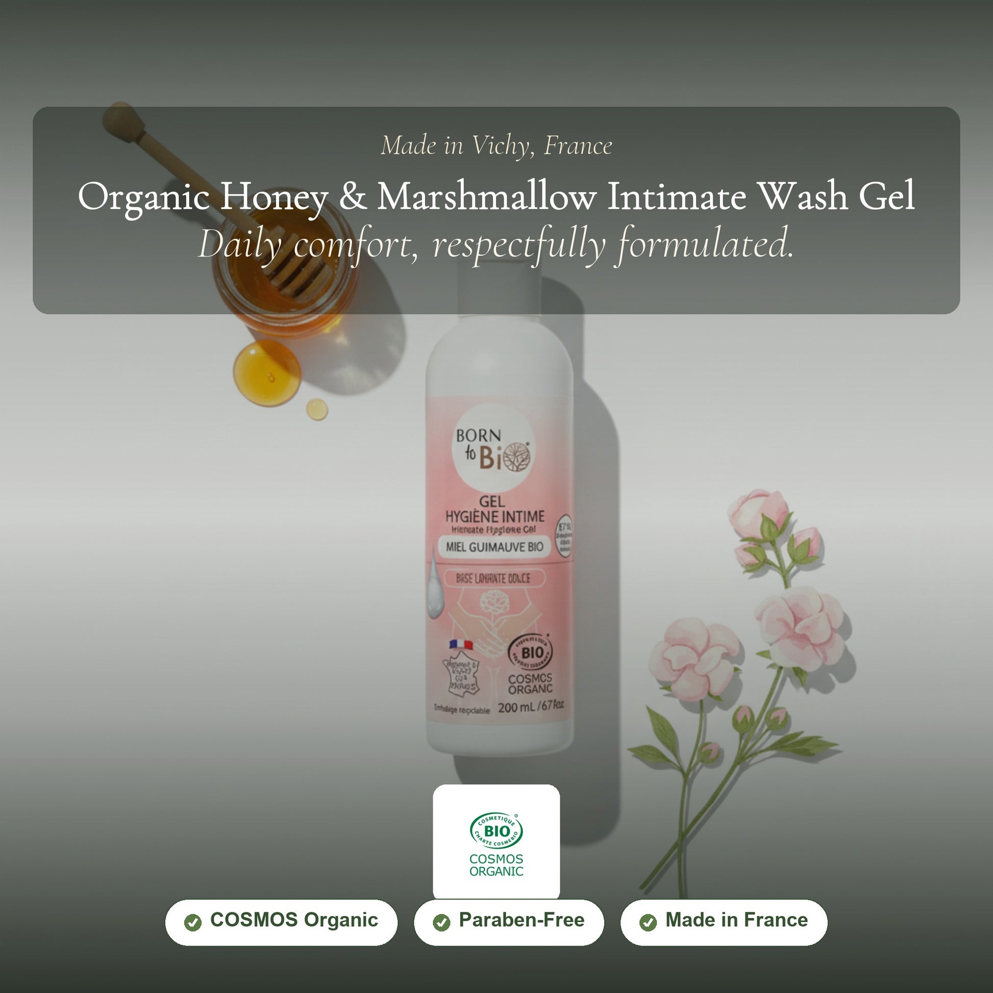 Organic Honey & Marshmallow Intimate Wash Gel – slide 1