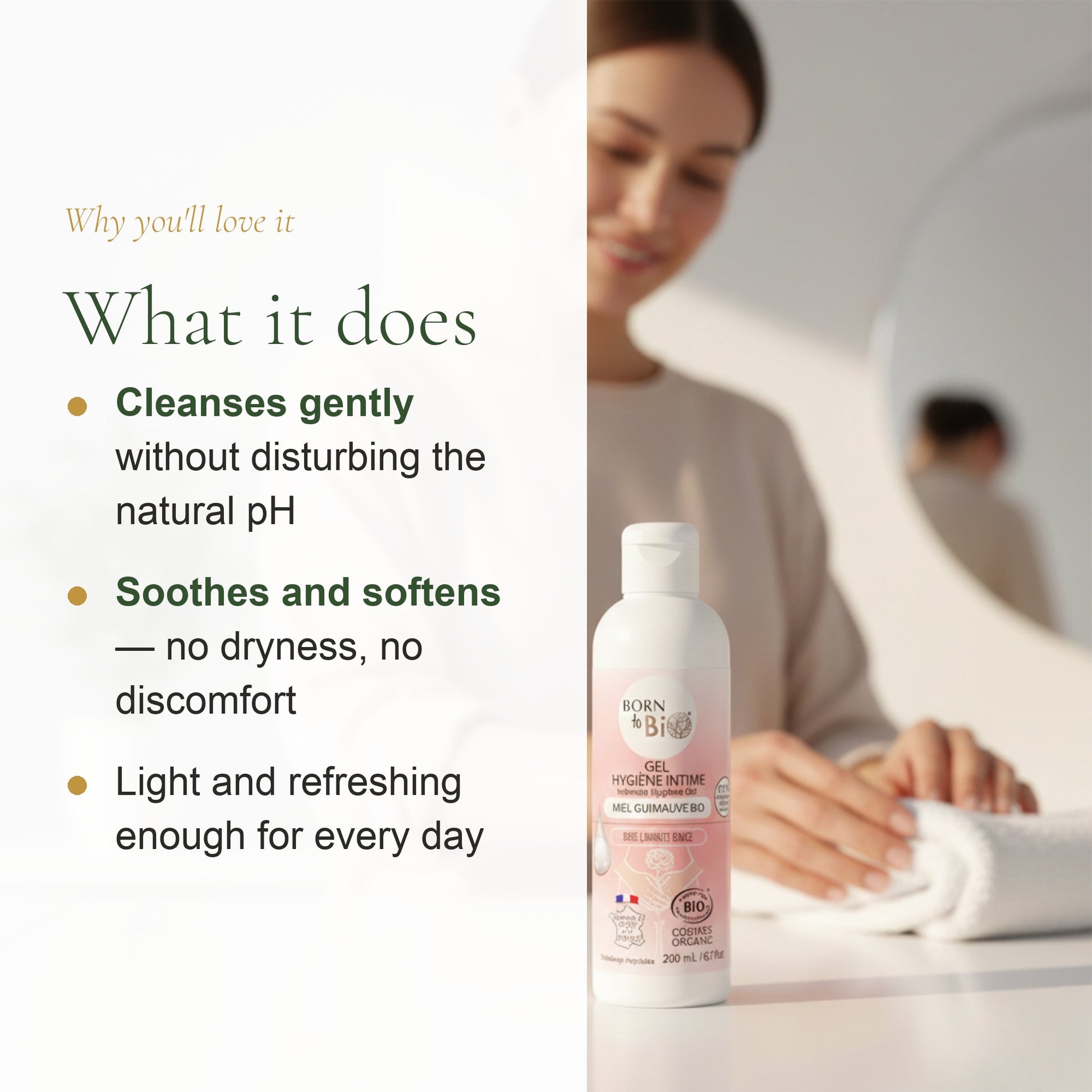 Organic Honey & Marshmallow Intimate Wash Gel – slide 2