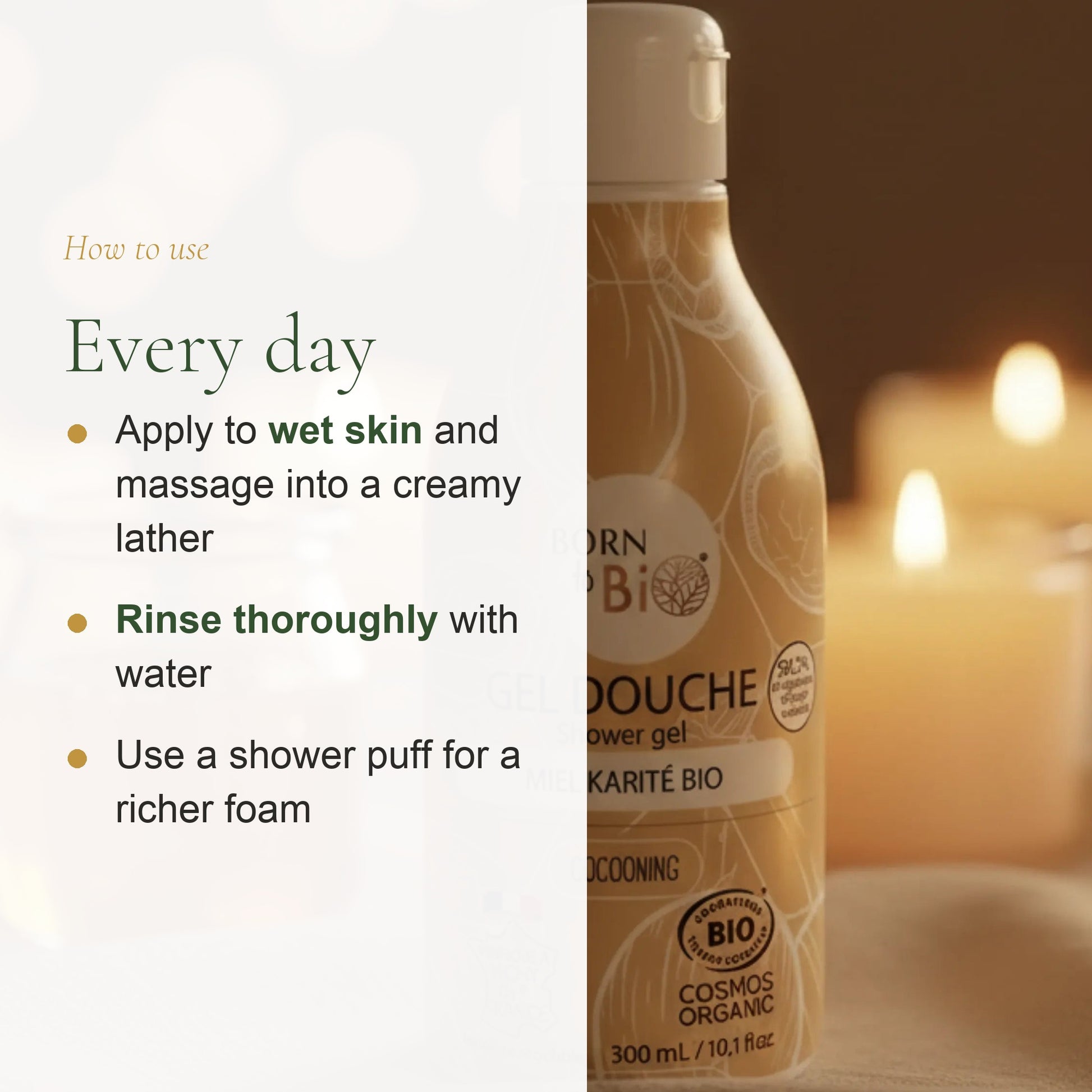 Organic Honey & Shea Shower Gel – slide 6