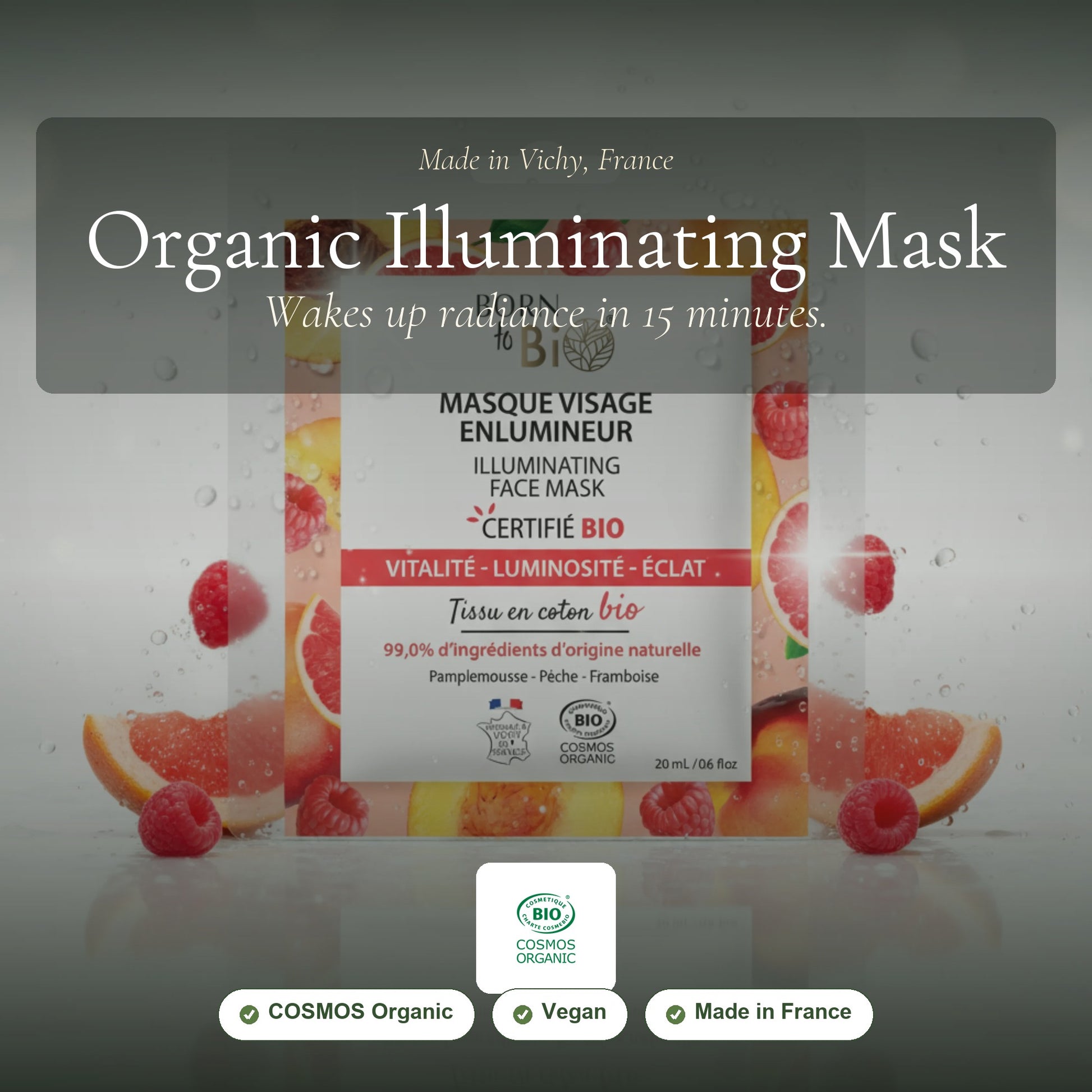 Organic Illuminating Cotton Face Mask – slide 1
