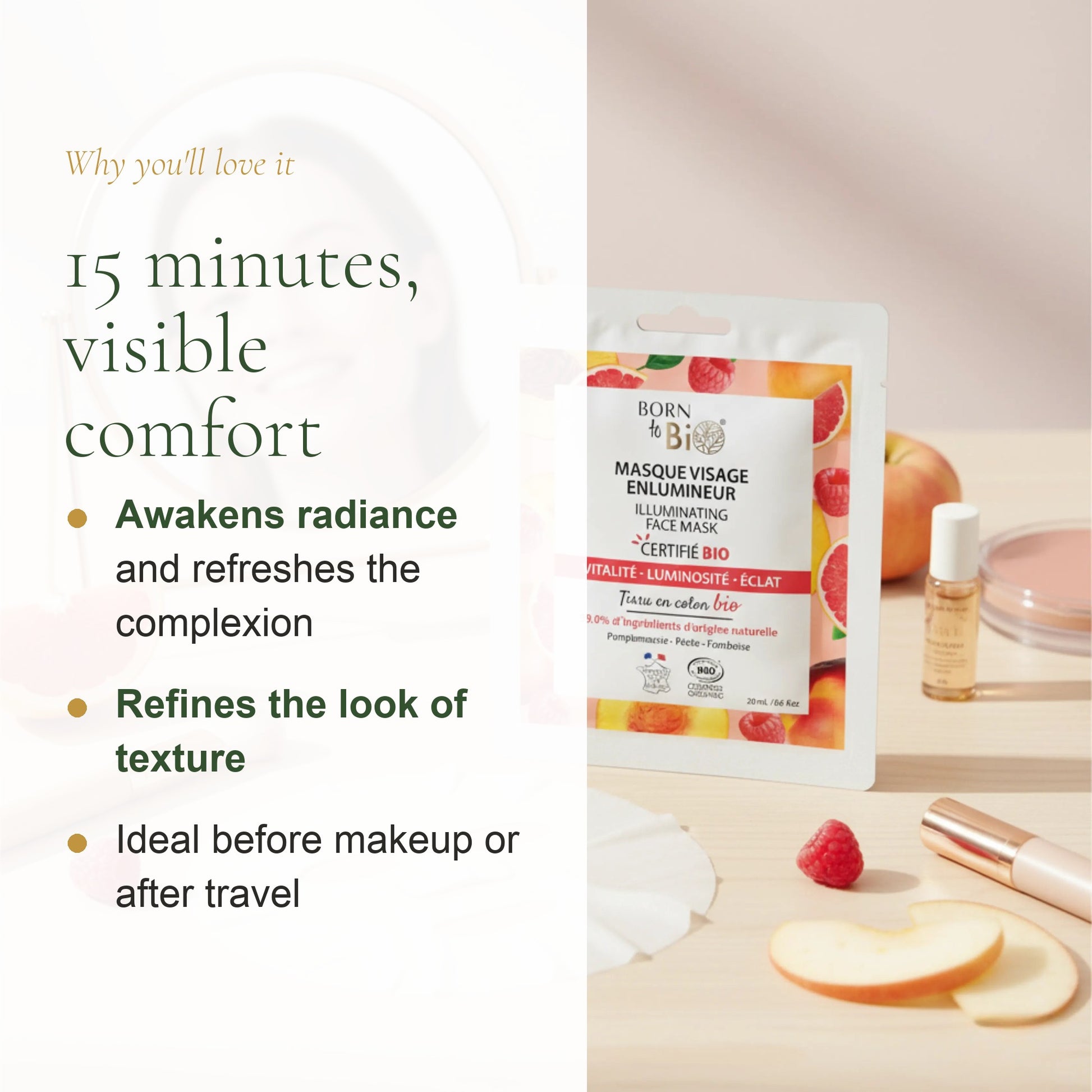 Organic Illuminating Cotton Face Mask – slide 2