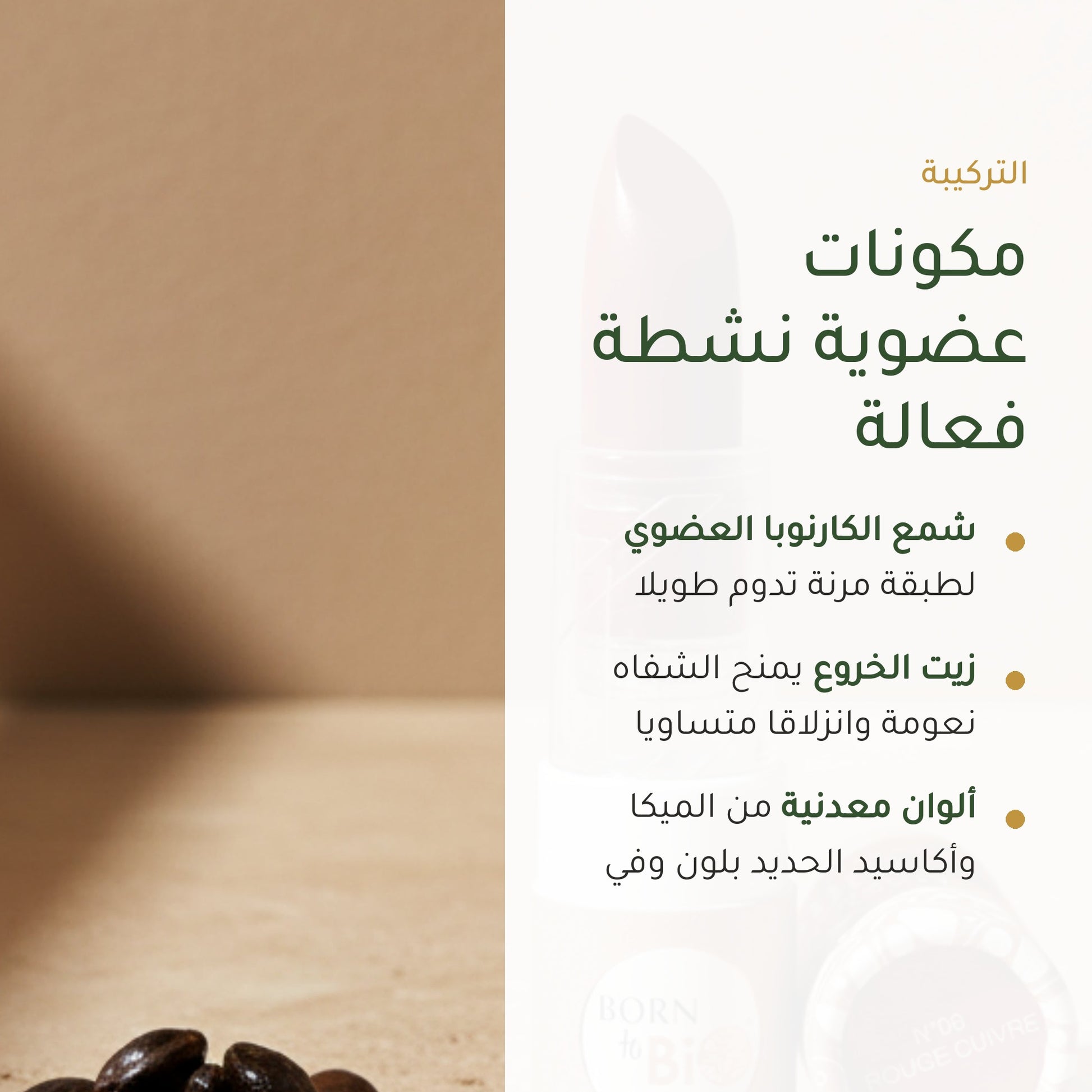 روج عضوي غير لامع – تركيبة فرنسية | بورن تو بيو فيشي – شريحة 3