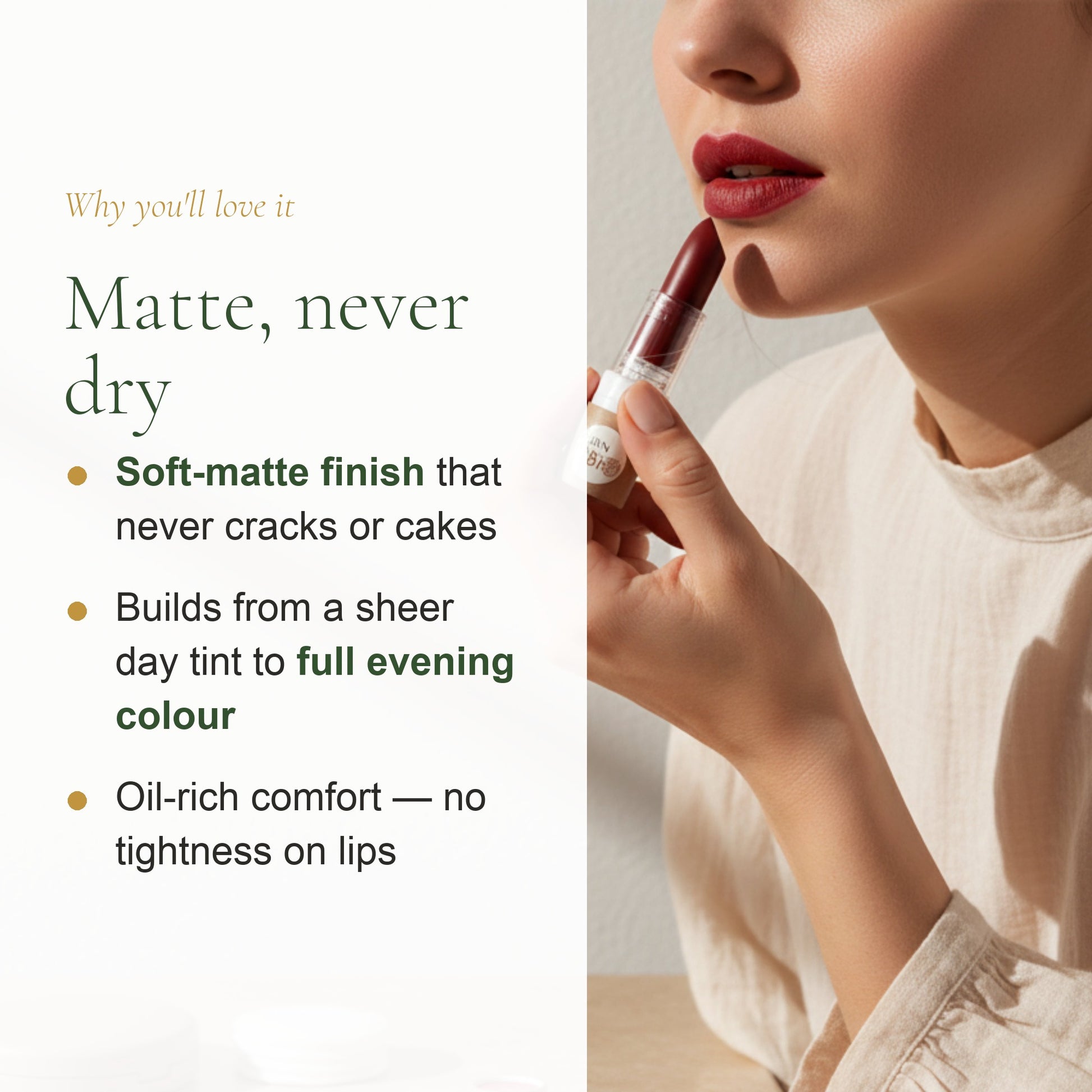 Organic Matte Lipstick – French Formula – slide 2