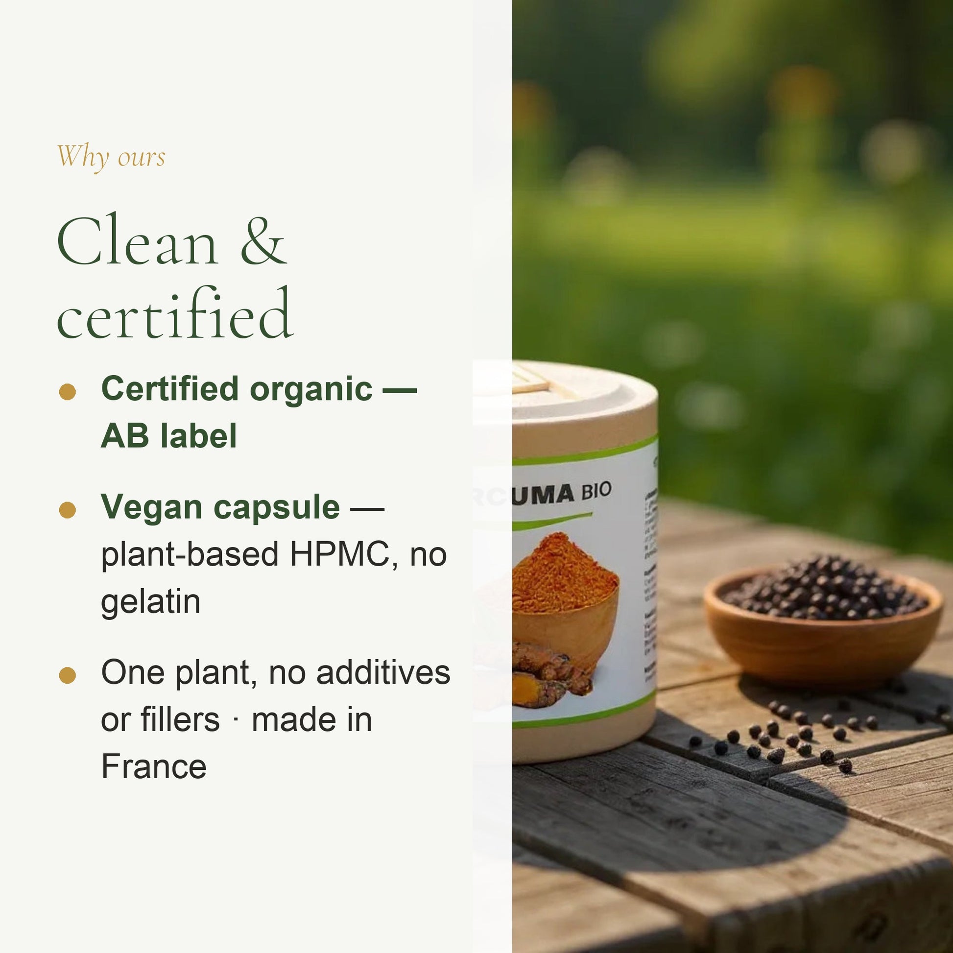 Organic Turmeric & Black Pepper Supplement – Joint & Liver Support – slide 4