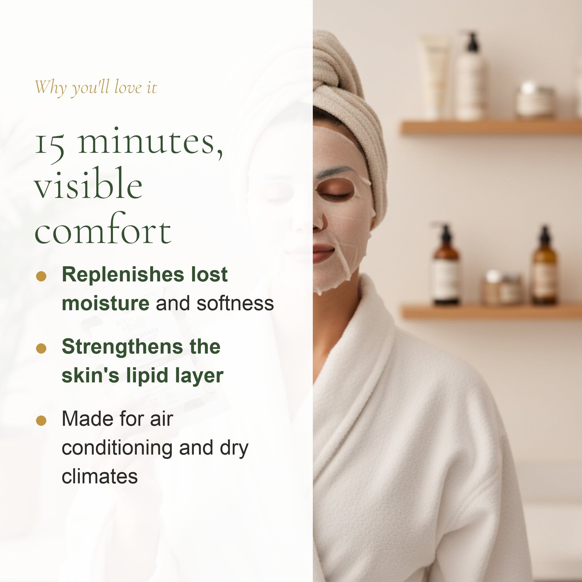 Organic Cotton Nourishing Face Mask – slide 2