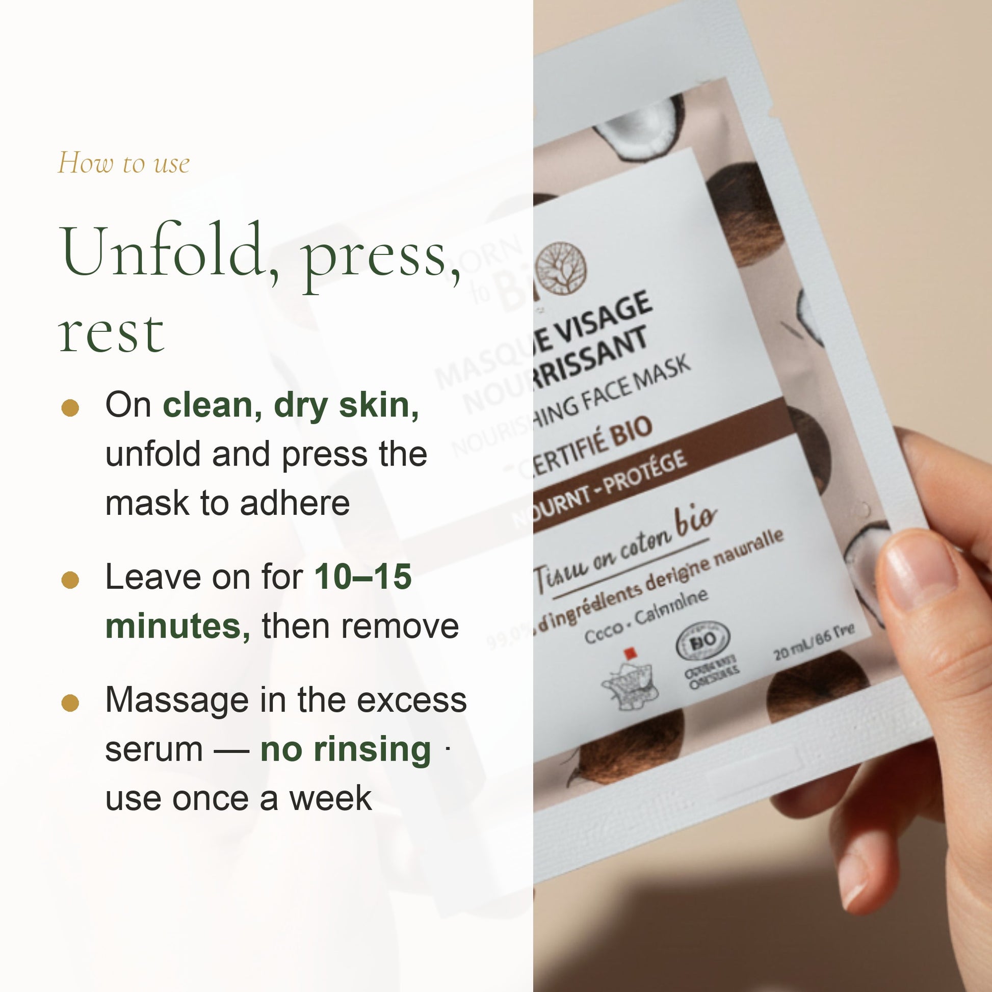 Organic Cotton Nourishing Face Mask – slide 6