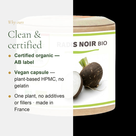 Organic Black Radish Supplement – Natural Support for Liver, Digestion & Inner Balance - Made in France – slide 4