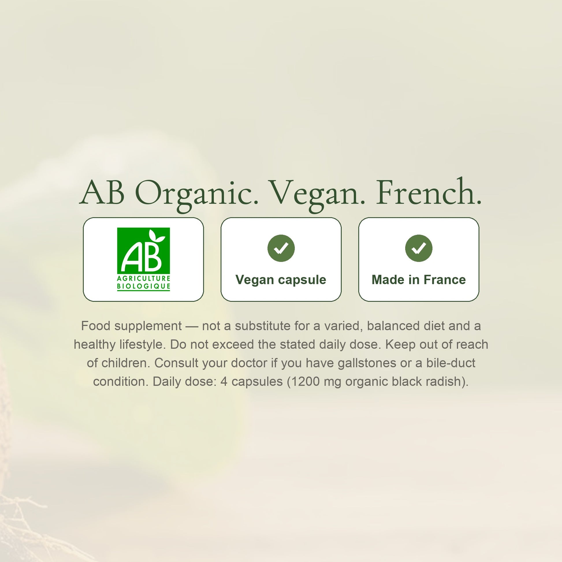Organic Black Radish Supplement – Natural Support for Liver, Digestion & Inner Balance - Made in France – slide 7