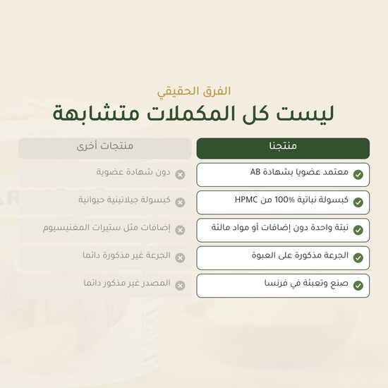 مكمل غذائي كارديو بيو – تركيبة عضوية لدعم صحة القلب والدورة الدموية – شريحة 5