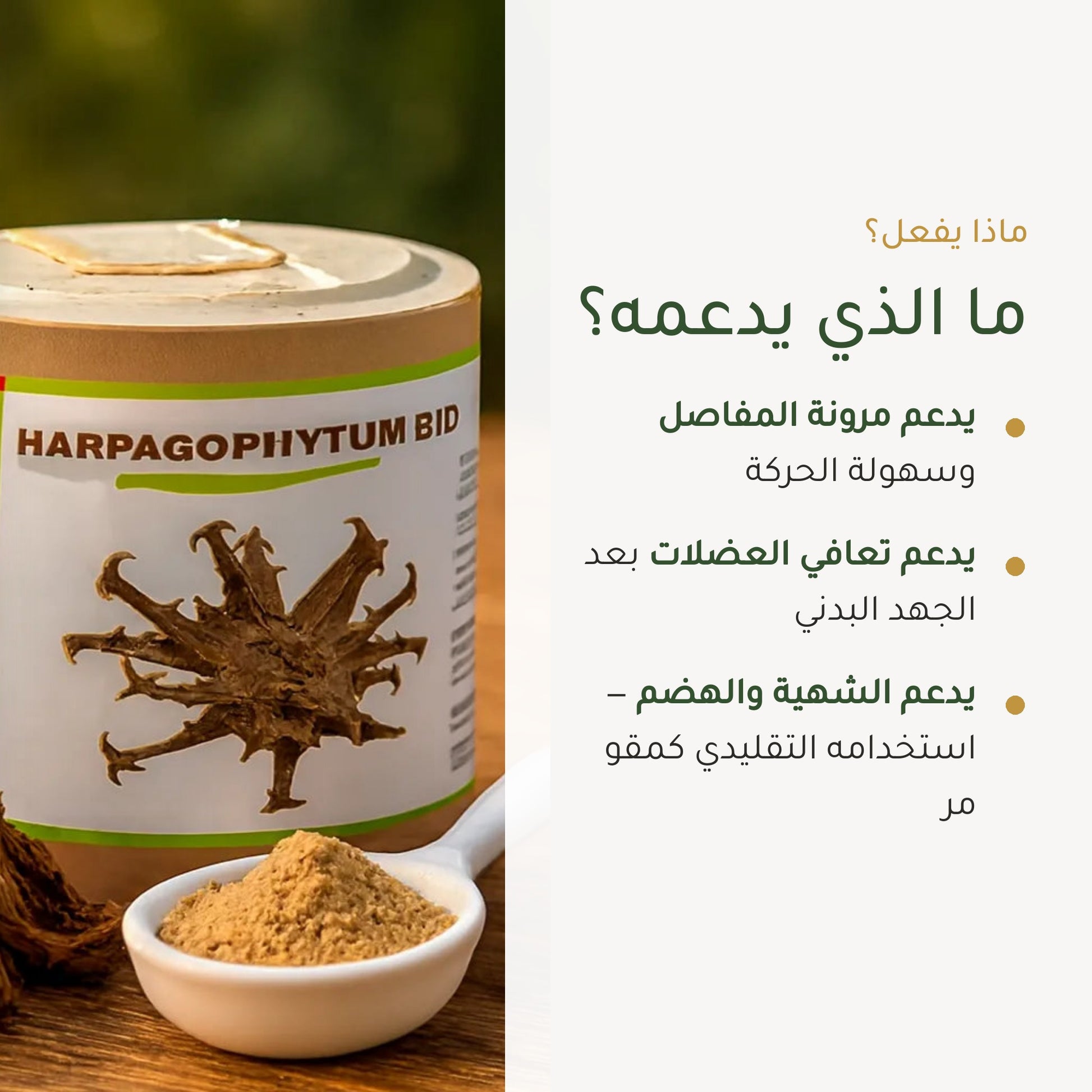 مكمل مخلب الشيطان العضوي – شريحة 2