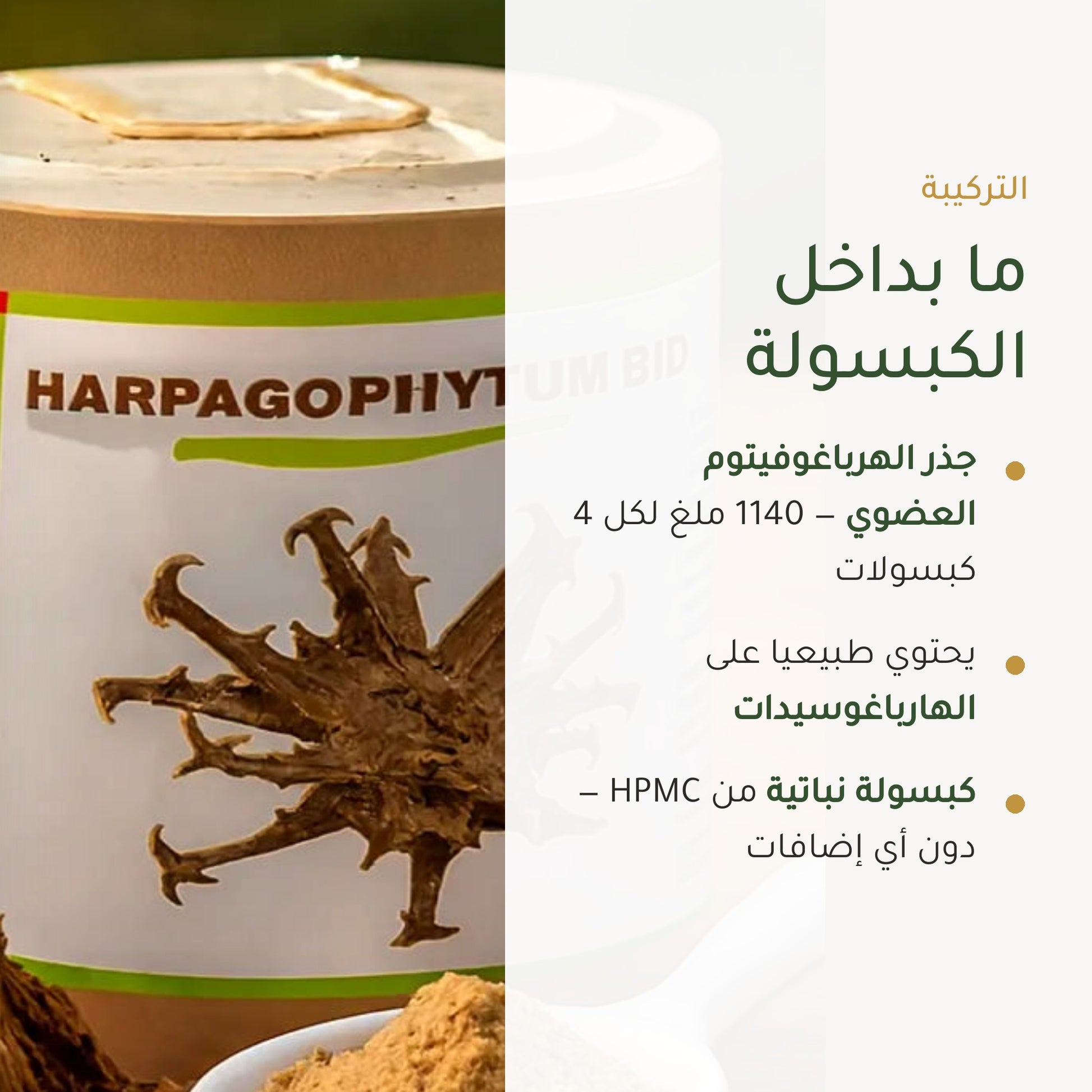 مكمل مخلب الشيطان العضوي – شريحة 3