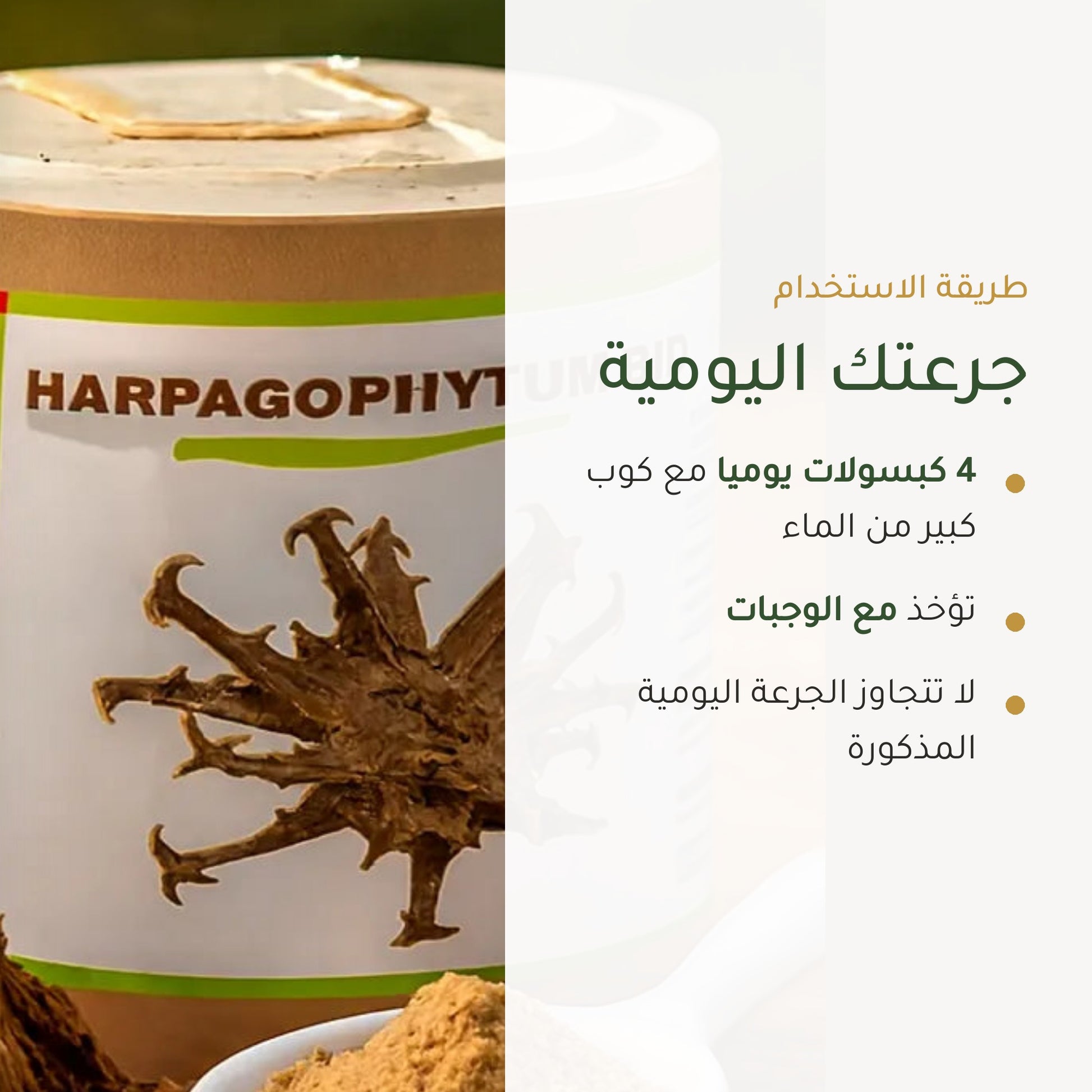 مكمل مخلب الشيطان العضوي – شريحة 6