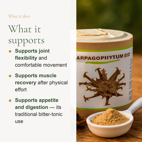 Food Supplement – Organic Devil’s Claw – slide 2