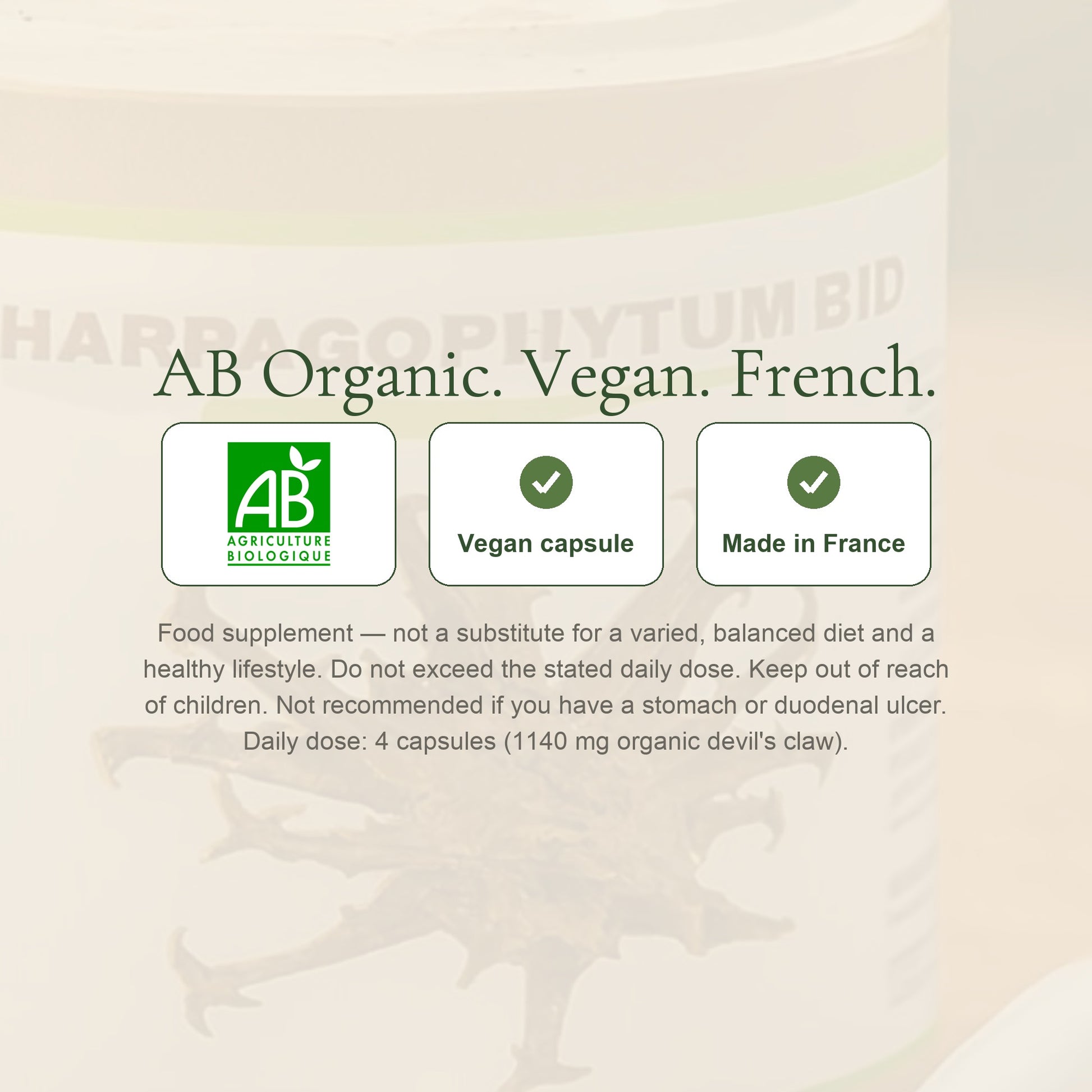 Food Supplement – Organic Devil’s Claw – slide 7