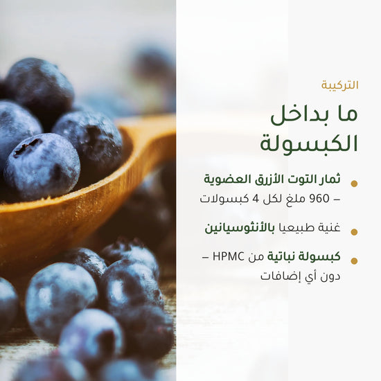 مكمل التوت الأزرق العضوي – دعم صحة العيون والرؤية الليلية – شريحة 3
