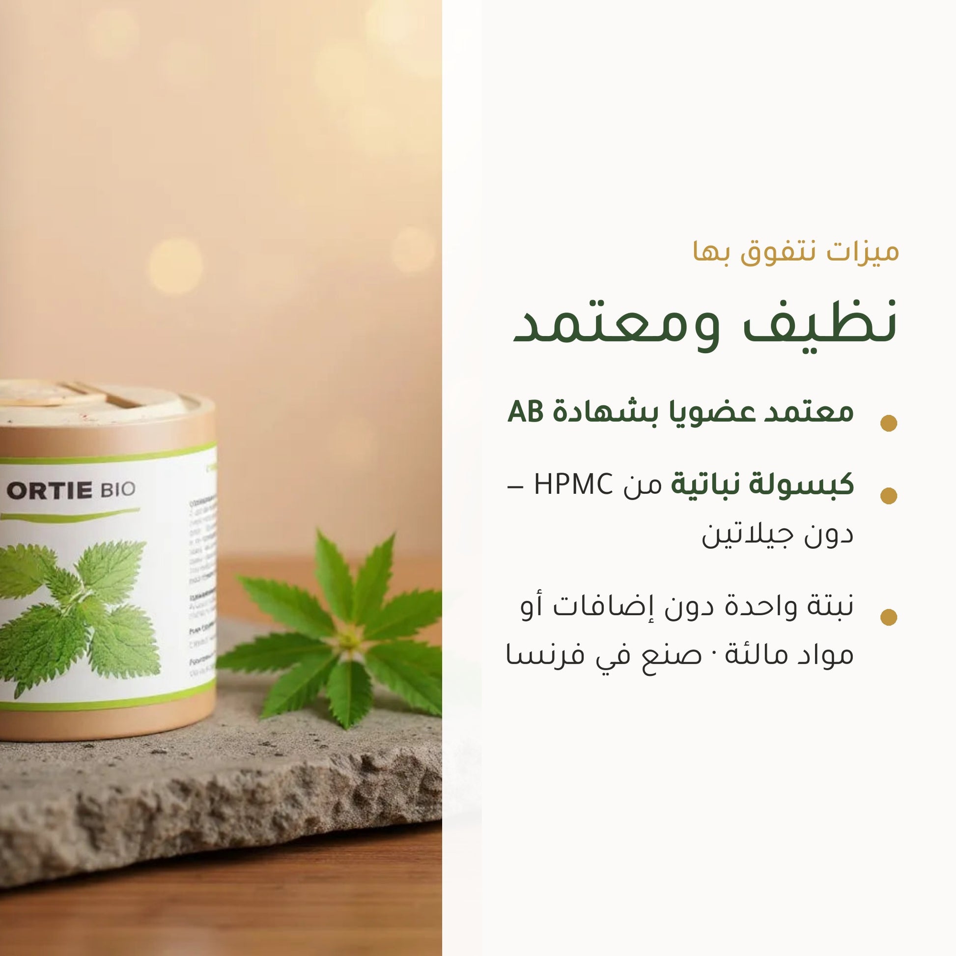 مكمل غذائي نبات القراص العضوي – شريحة 4