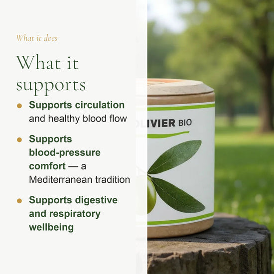 Organic Olive Leaf Supplement – Circulation & Fluid Balance – slide 2