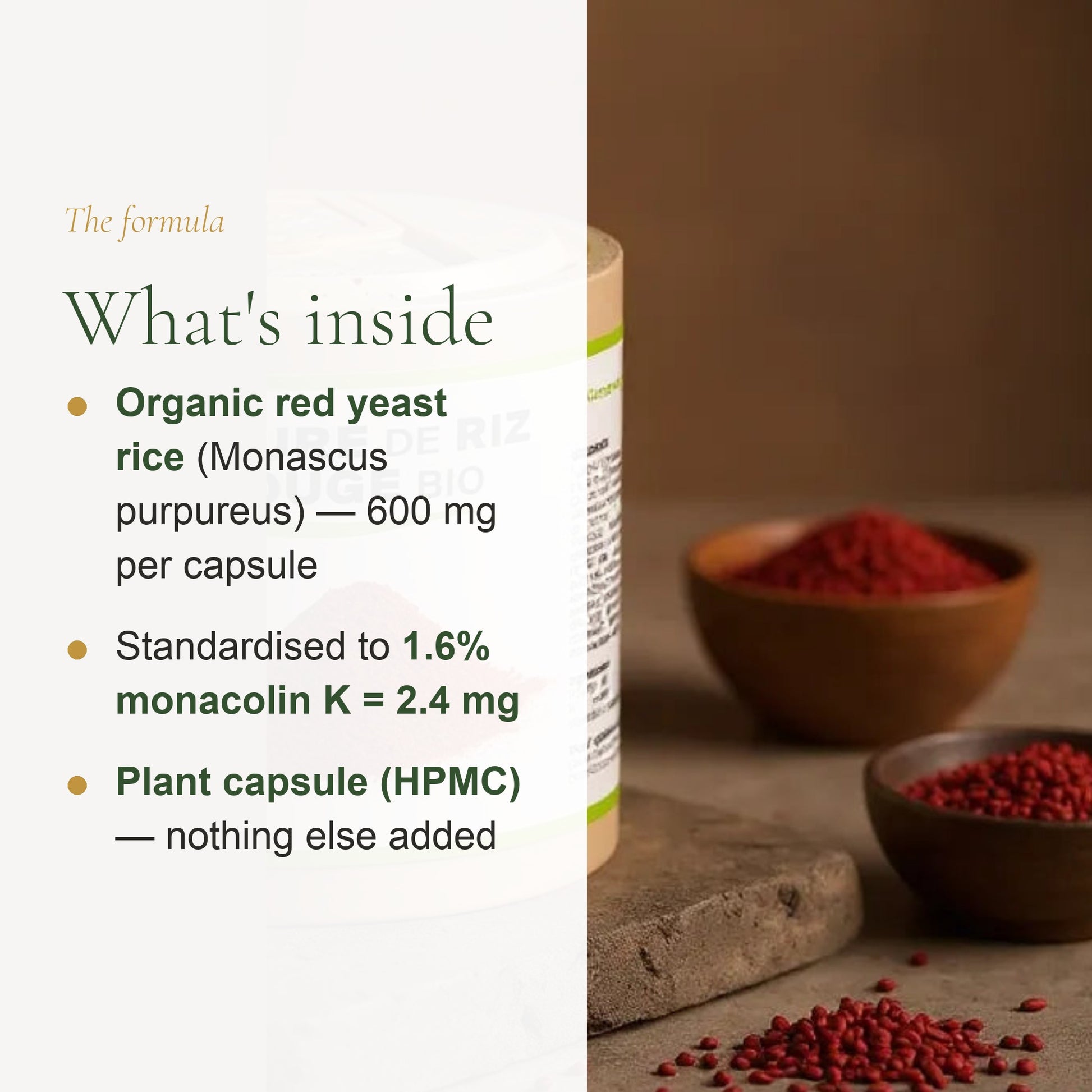 Organic Red Yeast Rice – Heart Health & Cholesterol Support – slide 3