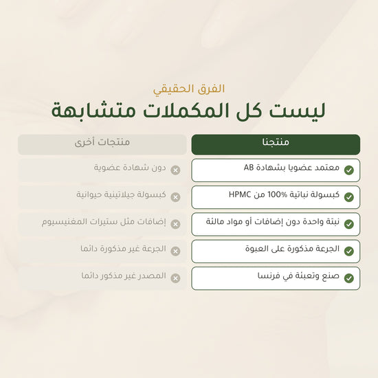 مكمل غذائي بالكرمة الحمراء العضوية – يدعم الدورة الدموية ونضارة البشرة – شريحة 5