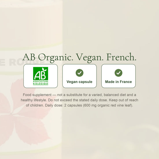 Organic Red Vine Leaf Supplement – Boosts Circulation & Enhances Skin Radiance – slide 7